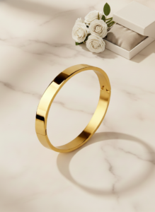Elite Luxe Gold-Finish Kada