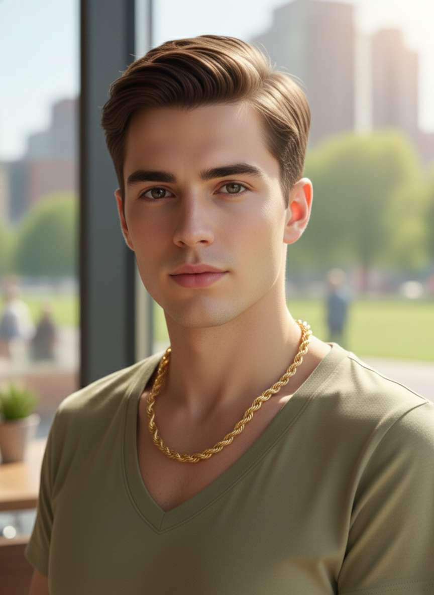 Luxe Rope Chain – Gold Finish